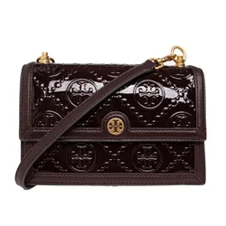 Túi Đeo Chéo Nữ Tory Burch Burgaundy Shoulder Bag In Patent Leather 138895 0-600 Màu Đỏ Mận