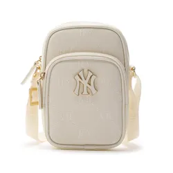 Túi Đeo Chéo Trẻ Em MLB PU Diamond Monogram New York Yankees 7ACRMDD4N-50CRS Màu Trắng Kem