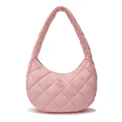 Túi Đeo Vai Nữ MLB Hobo LA Dodgers 3ABQM0936-07PCS  Màu Hồng Pastel