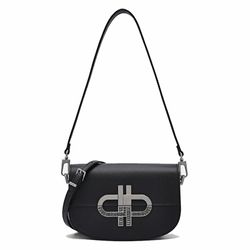 Túi Đeo Vai Nữ Pedro Icon Mini Leather Shoulder Bag Black PW2-75210151-1 Màu Đen Khóa Bạc