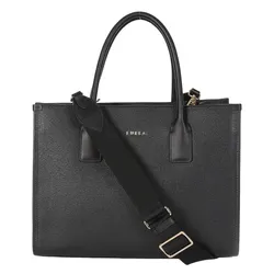 Túi Tote Nữ Furla Afrodite Leather Tote Bag Black Màu Đen