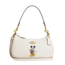 Túi Xách Nữ Coach Disney Teri Shoulder Bag With Mickey Mouse CM859 Màu Trắng