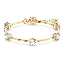 Vòng Đeo Tay Nữ Swarovski Constella Bracelet Round Cut, White, Shiny Gold-Tone Plated 5622719 Màu Vàng Gold
