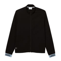 Áo Khoác Nam Lacoste Men's High-Neck Organic Cotton Zip Sweatshirt SH9960-51 Màu Đen Size 5