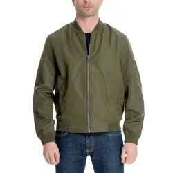 Áo Khoác Nam Michael Kors MK  Men's Bomber Jacket MK28288 Màu Xanh Olive Size S