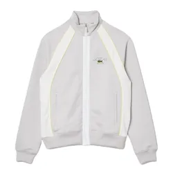 Áo Khoác Nỉ Lacoste Zip-Up Sweatshirt SH5996 VI8 Màu Xám Size 4
