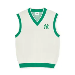 Áo Len Ghi Lê MLB Varsity New York Yankees 3AKPV0341-50CRD Màu Xanh Trắng