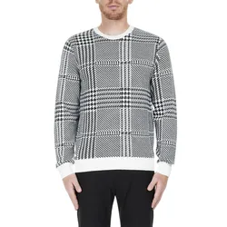 Áo Len Nam Lacoste Men's Sweater AH8388 8LP Màu Đen/Trắng Size 4