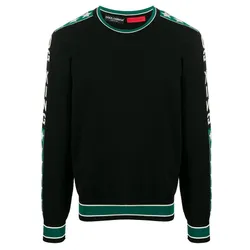 Áo Nỉ Sweater Nam Dolce & Gabbana D&G King Crew Neck Jumper GX821T Màu Đen Size 44