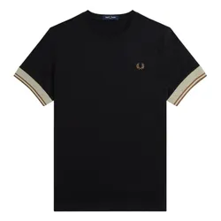 Áo Phông Nam Fred Perry Contrast Cuff T-Shirt M5613-102 Màu Đen Size S