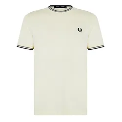 Áo Phông Nam Fred Perry Twin Tipped T-Shirt M1588-R33 Màu Trắng Size S