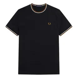 Áo Phông Nam Fred Perry Twin Tipped T-Shirt M1588 - R88 Màu Đen Size S