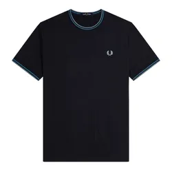 Áo Phông Nam Fred Perry Twin Tipped T-Shirt M1588 - S37 Màu Xanh Navy Size S