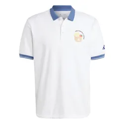 Áo Polo Nam Adidas Premium  IA7106 Màu Xanh Trắng Size L