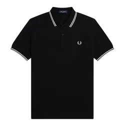 Áo Polo Nam Fred Perry Twin Tipped Polo Shirt M3600-R65 Màu Đen Size L