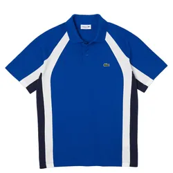 Áo Polo Nam Lacoste Men’s Cotton Mini-Piqué Colorblock PH5583 - CJL Màu Xanh Blue Size 4