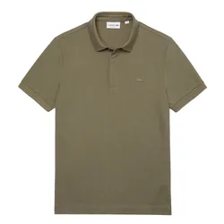 Áo Polo Nam Lacoste Men's Paris Regular Fit Stretch Cotton Piqué Shirt PH5522 00 316 Màu Xanh Rêu Size 3