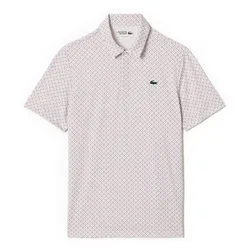 Áo Polo Nam Lacoste Regular  Fit Men’s Golf Printed Recycled DH5175 51 MBI Màu Trắng Họa Tiết Size 3