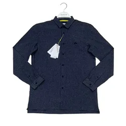 Áo Sơ Mi Lacoste Men's Shirt Màu Xanh Xám Size 38