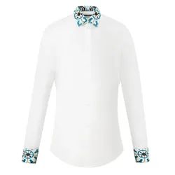Áo Sơ Mi Nam Dolce & Gabbana D&G White With Pattern Printed G5EJ0T GEN79 W0800 Màu Trắng Size 38