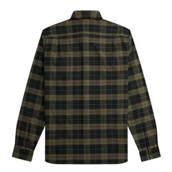 Áo Sơ Mi Nam Fred Perry Tartan Shirt M5663 - Q20 Màu Xanh/Đen Size M