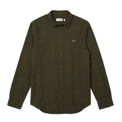 Áo Sơ Mi Nam Lacoste Slim Fit Shirt CH2985 Màu Xanh Kaki