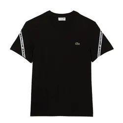 Áo Thun Nam Lacoste Men's Regular Fit Printed Bands T-Shirt TH9873 00 031 Màu Đen Size 4