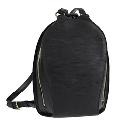 Balo Louis Vuitton LV Black Epi Leather Mabillon Backpack Bag Màu Đen