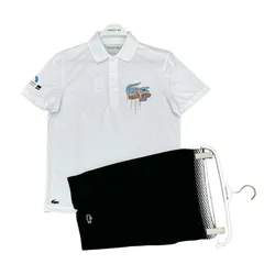 Bộ Quần Áo Cộc Tay Nam Lacoste Men's Sport Miami Open Màu Đen - Trắng
