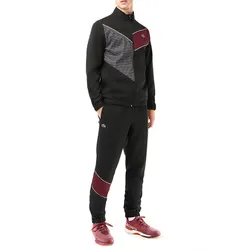 Bộ Thể Thao Lacoste Stretch Fabric Tennis Tracksuit WH1796 LIR Màu Đen Size 3