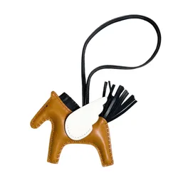 Charm Túi Hermès Ngựa Có Cánh Màu Nâu