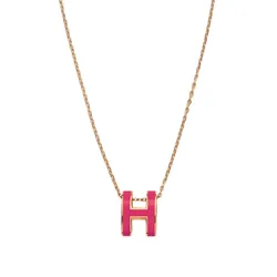 Dây Chuyền Nữ Hermès Pop H Pendant Màu Hồng Đậm