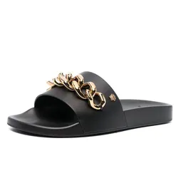 Dép Nam Versace Medusa Chain Slides Màu Đen Size 40
