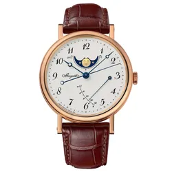 Đồng Hồ Nam Breguet Classique Moonphase Power Reserve 39mm 7787BR/29/9V6 Màu Nâu Vàng