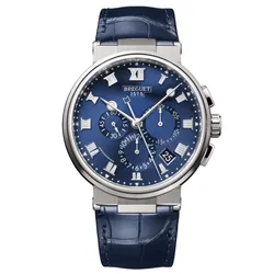 Đồng Hồ Nam Breguet Marine Chronographe 5527TI/Y1/9WV Màu Xanh Bạc
