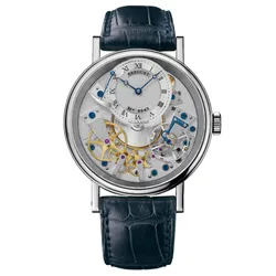 Đồng Hồ Nam Breguet Tradition Manual Wind 40mm 7057BB/11/9W6 Màu Xanh Bạc