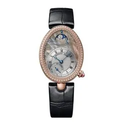 Đồng Hồ Nữ Breguet Power Reserve Ladies 8908BR/5T/964/D00D3L Màu Đen/Vàng Hồng