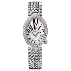 Đồng Hồ Nữ Breguet Reine De Naples Automatic Mini Ladies 8928BB/5P/J20 DD00 Màu Bạc