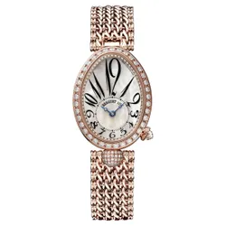Đồng Hồ Nữ Breguet Reine De Naples Automatic Mini Ladies 8928BR/5W/J20 DD00 Màu Vàng Hồng