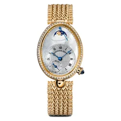 Đồng Hồ Nữ Breguet Reine De Naples Power Reserve Ladies 8908BA/52/J20/D000 Màu Vàng Gold