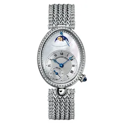Đồng Hồ Nữ Breguet Reine De Naples Power Reserve Ladies 8908BB/52/J20/D000 Màu Bạc