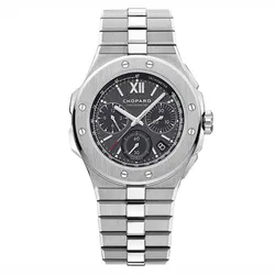 Đồng Hồ Nữ Chopard Alpine Eagle Xl Chrono 298609-3002 Màu Bạc Đen