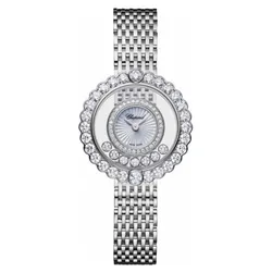 Đồng Hồ Nữ Chopard Happy Diamonds 204180-1201 Icons 30.3mm Màu Bạc Trắng