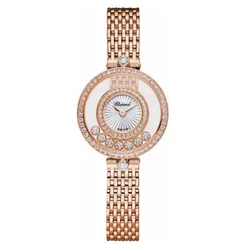 Đồng Hồ Nữ Chopard Happy Diamonds 209408-5001 Icons 28.5mm Màu Vàng Hồng