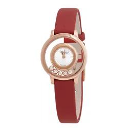 Đồng Hồ Nữ Chopard Happy Diamonds 209417-5001 Watch 25mm Màu Đỏ/Vàng Hồng