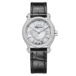 Đồng Hồ Nữ Chopard Happy Sport 274302-1001 Auto 18K Diamonds 30mm Màu Đen Trắng