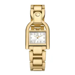 Đồng Hồ Nữ Fossil Harwell Three-Hand Gold-Tone Stainless Steel Watch ES5327 Màu Vàng