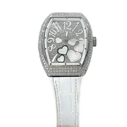 Đồng Hồ Nữ Franck Muller V32 Vanguard Lady Heart Màu Trắng