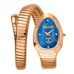 Đồng Hồ Nữ Just Cavalli JC1L229M0055 Signature Snake Glam Evo 4 Solo Màu Xanh Vàng Hồng 