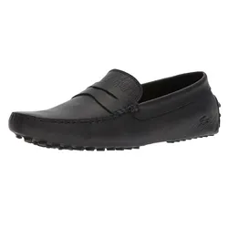 Giày Lười Nam Lacoste Men's Concours Loafers 35CAM0118 Màu Đen Size 41